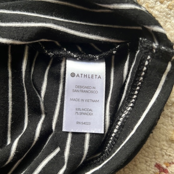 Athleta Santorini High Neck Modal Stripe Dress Small - Picture 5 of 7